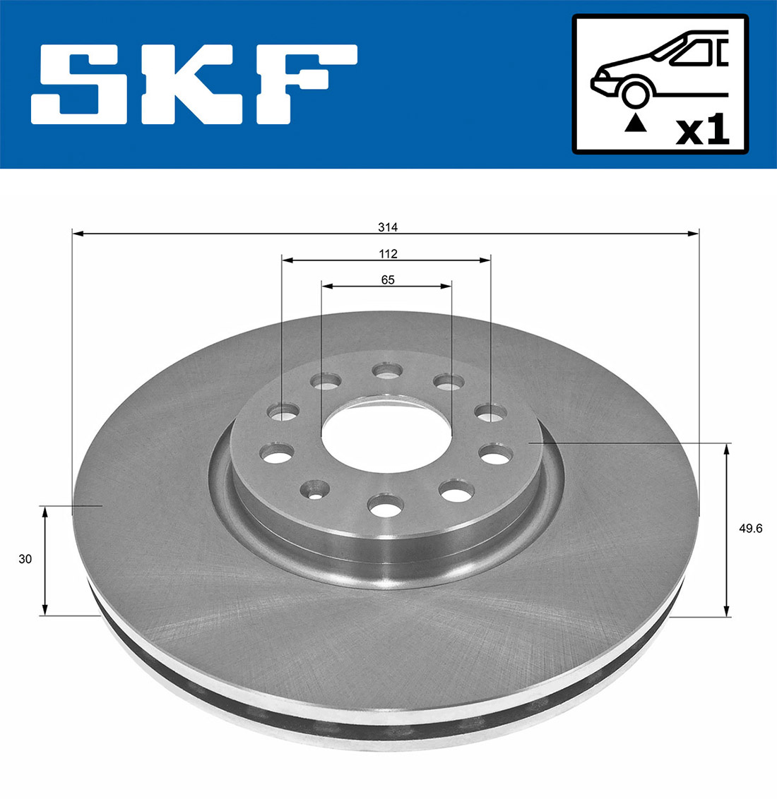 SKF VKBD 80171 V1 Disc frana